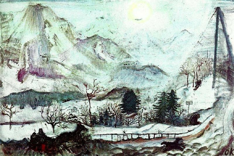 dents du midi, oskar kokoschka